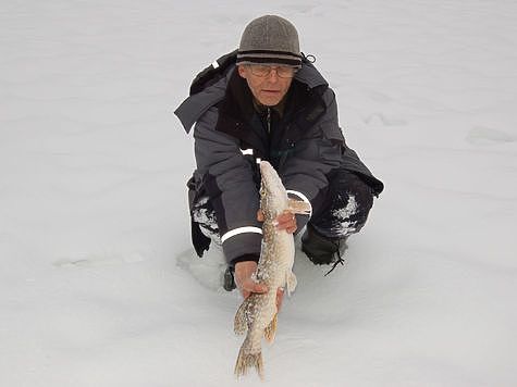 Ловля щуки зимой на небольшой глубине